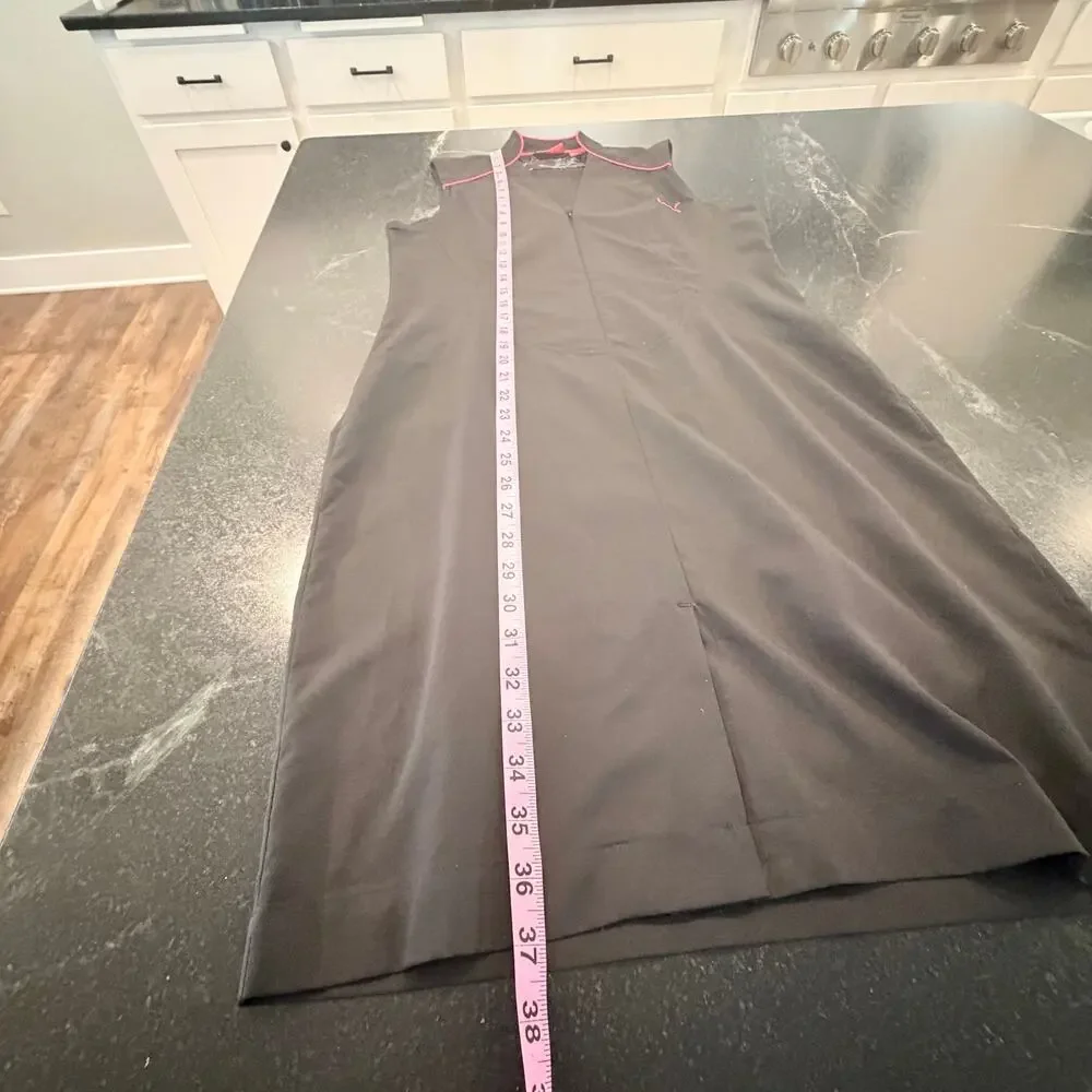 PUMA Golf Black Pink Athletic Dress Large